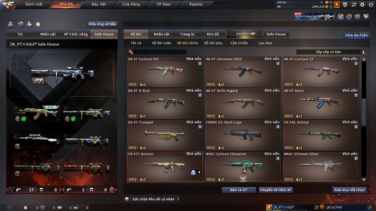 shop acc cf uy tin gia re